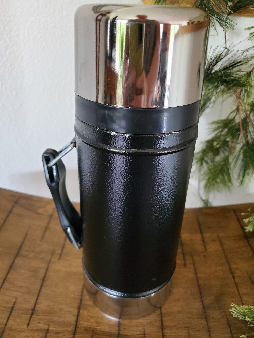 Aladdin Stanley A-1350B USA 24oz Wide Mouth Black Thermos Vintage - Picture 2 of 15